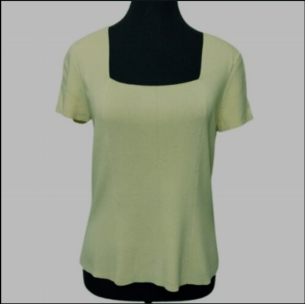 Talbots Petites Square Neck Tee